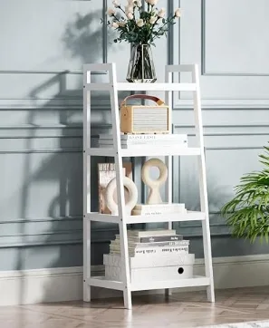Bamboo Ladder Bookshelf