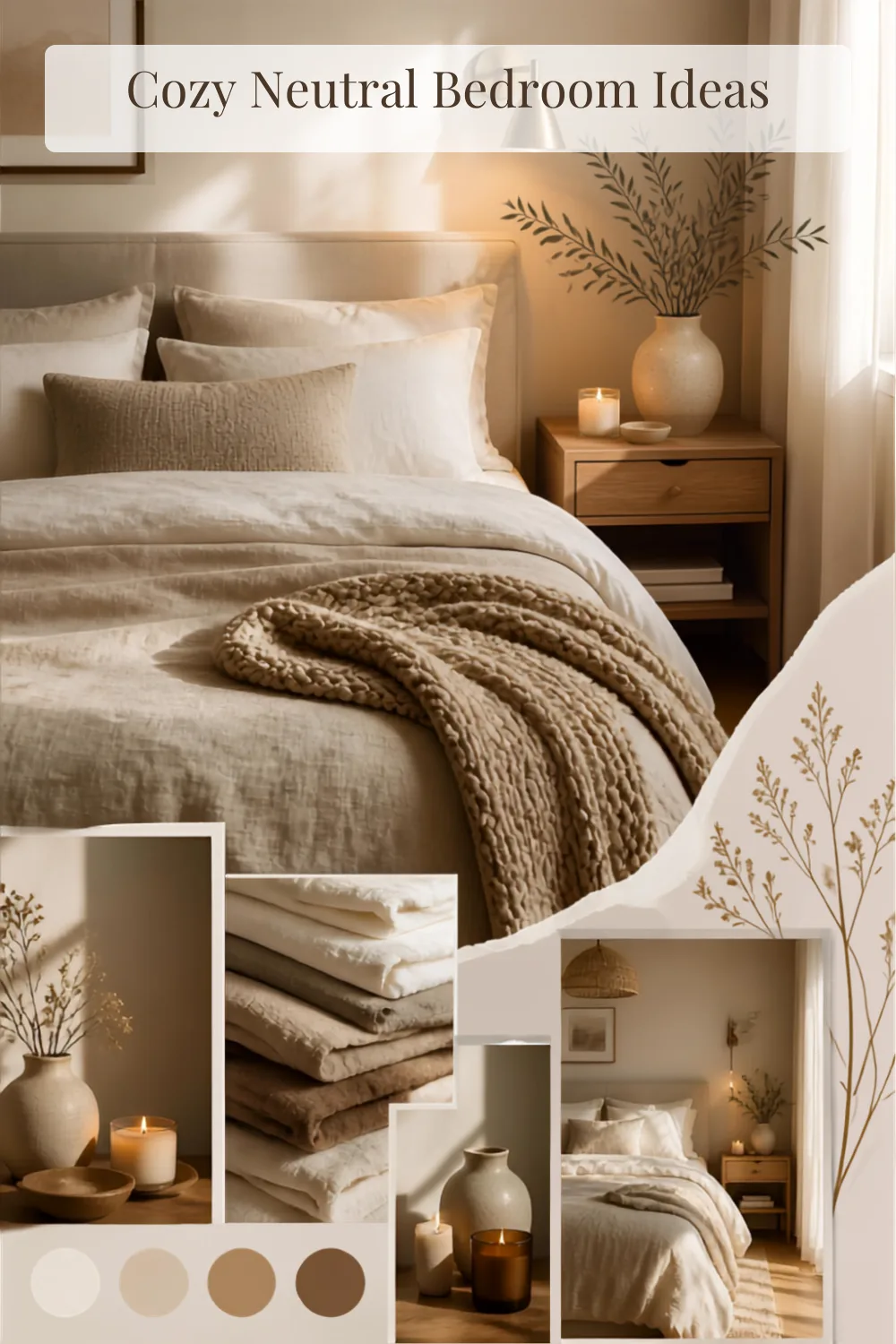 Cozy Neutral Bedroom Ideas
