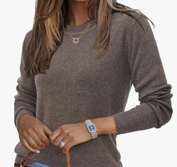 Damen Basic Strickpullover