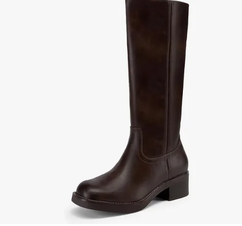 Damen Schlichte Kniehohe Stiefel