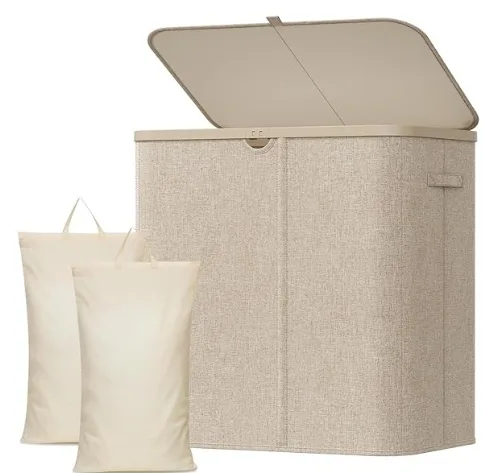 Lifewit Laundry Basket with Lid, 145 L