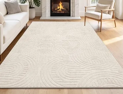 Pile Scandinavian Rugs Soft Non-Slip