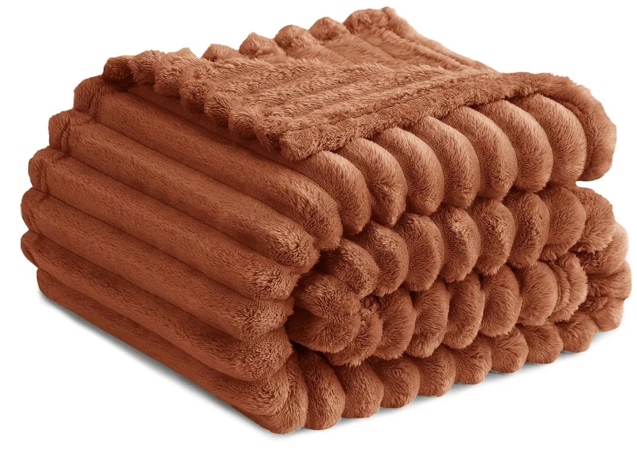 Kuscheldecke Flauschig Decke Orange - 150x200cm