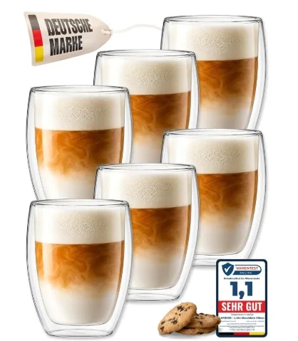Doppelwandige Latte-Macchiato-Gläser